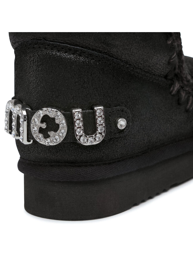 Mou Snehule Mou Eskimo 18 With Rhinestones Logo Čierna