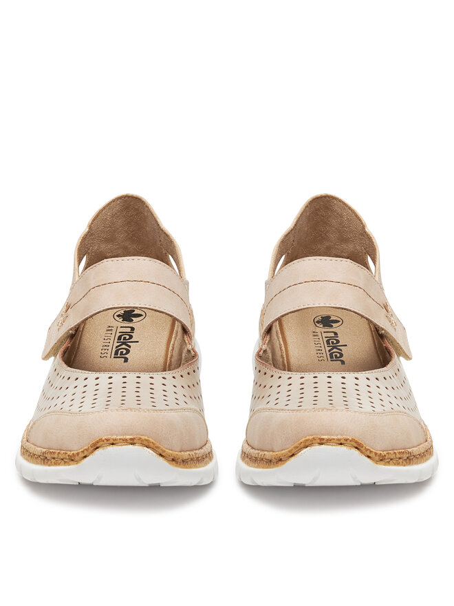 Rieker Pantofi Rieker N42B2-62 Bej