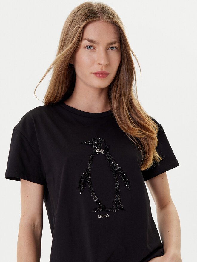 Liu Jo Liu Jo Camiseta MF5412 JS923 Negro Regular Fit