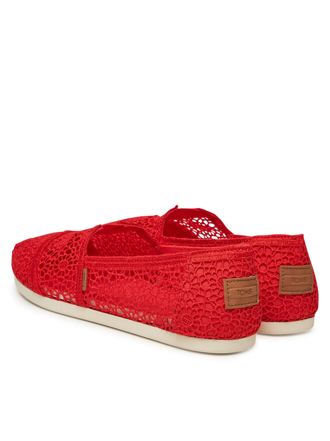 Toms Félcipő Toms Alpargata Classic 10021935 Piros
