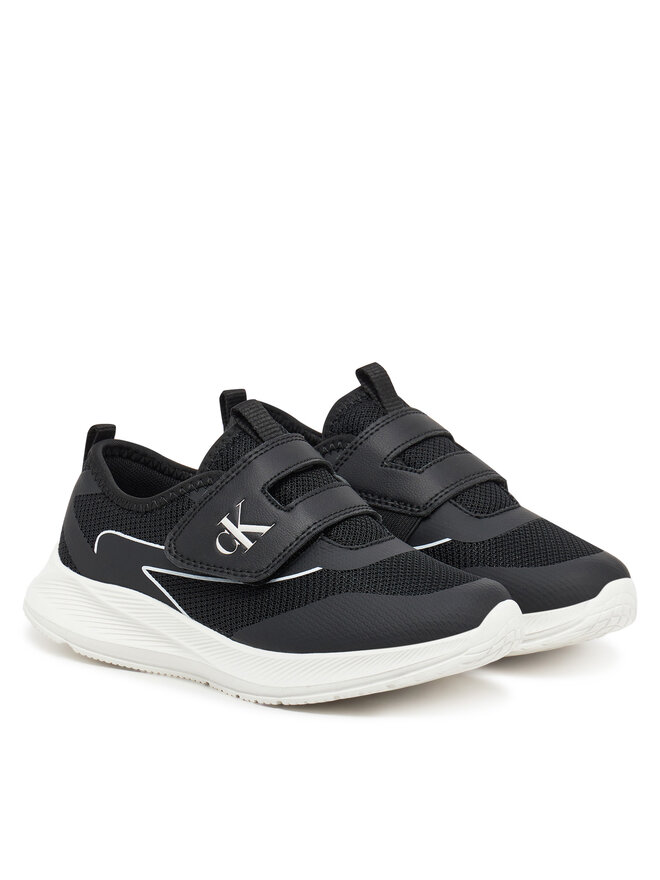 Calvin Klein Jeans Сникърси Calvin Klein Jeans Low Cut Velcro Sneaker V1X9-83001-1697 S Черен