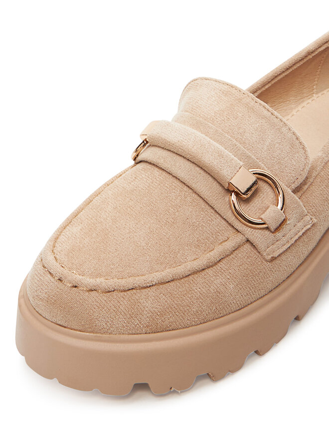 DeeZee Loafersy DeeZee LE601-4 Beżowy