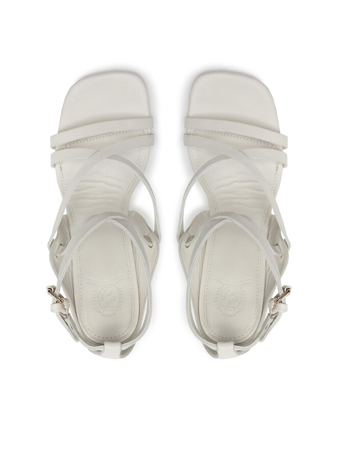 Tommy Hilfiger Sandały Tommy Hilfiger Elevated Th High Heel Snadal FW0FW06653 Biały