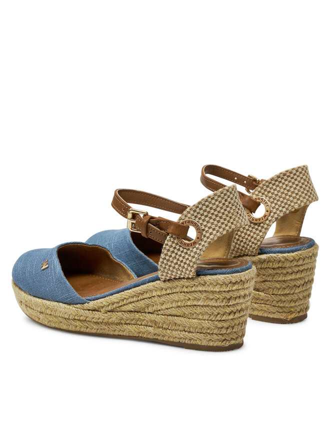 Wrangler Espadryle Wrangler Bela Women Semi Wedge 20241055 Niebieski