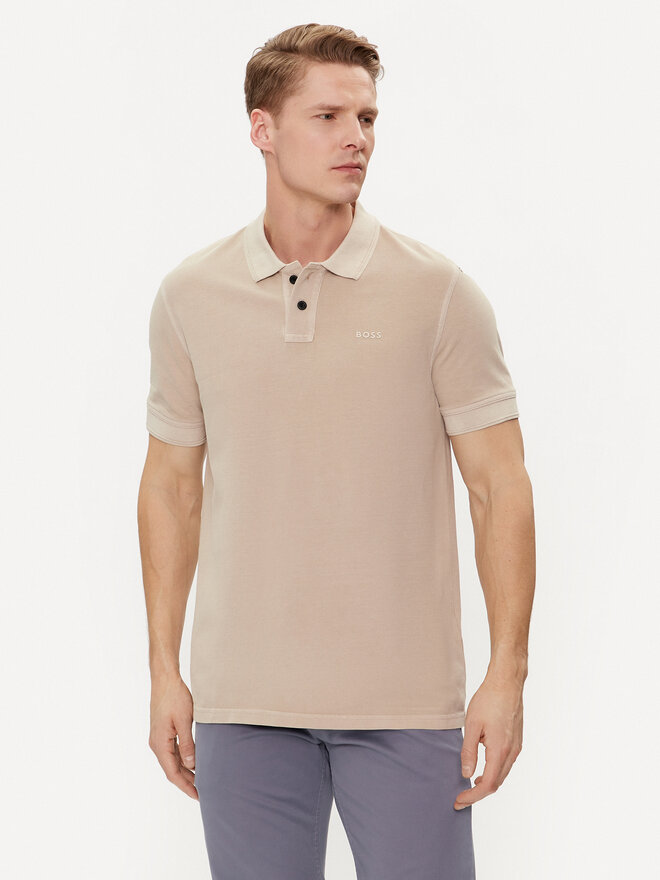 BOSS Boss Поло Prime 50507813 Бежевий Regular Fit