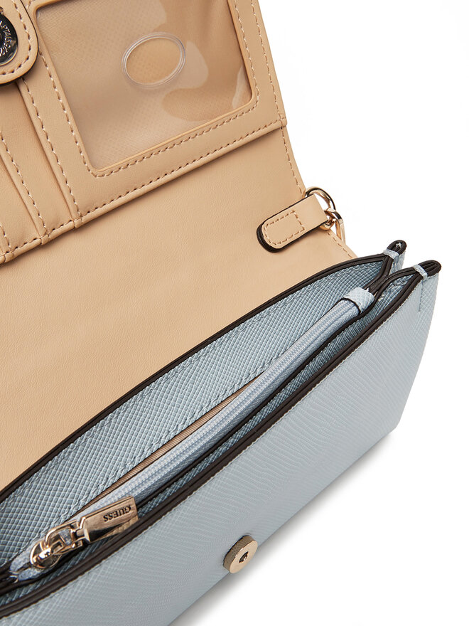 Guess Geantă Guess Noelle II Mini HWZG96 72750 Albastru celest