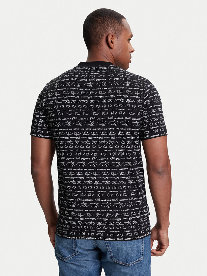 KARL LAGERFELD KARL LAGERFELD Camiseta 755040 553225 Negro Regular Fit