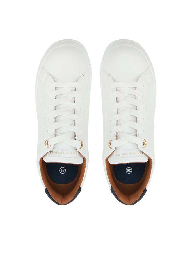 Tommy Hilfiger Сникърси Tommy Hilfiger Low Cut Lace-Up Sneaker T3X9-33857-1355 S Бял