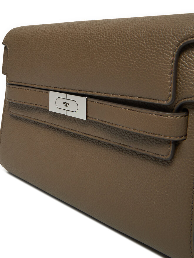 Сумка Tory Burch Lee Radziwill Pebbled Shoulder Bag 158723 Зелений