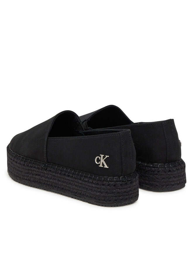 Calvin Klein Jeans Espadrile Calvin Klein Jeans Flatform Esdparille Mg/Hdw YW0YW01737 Negru