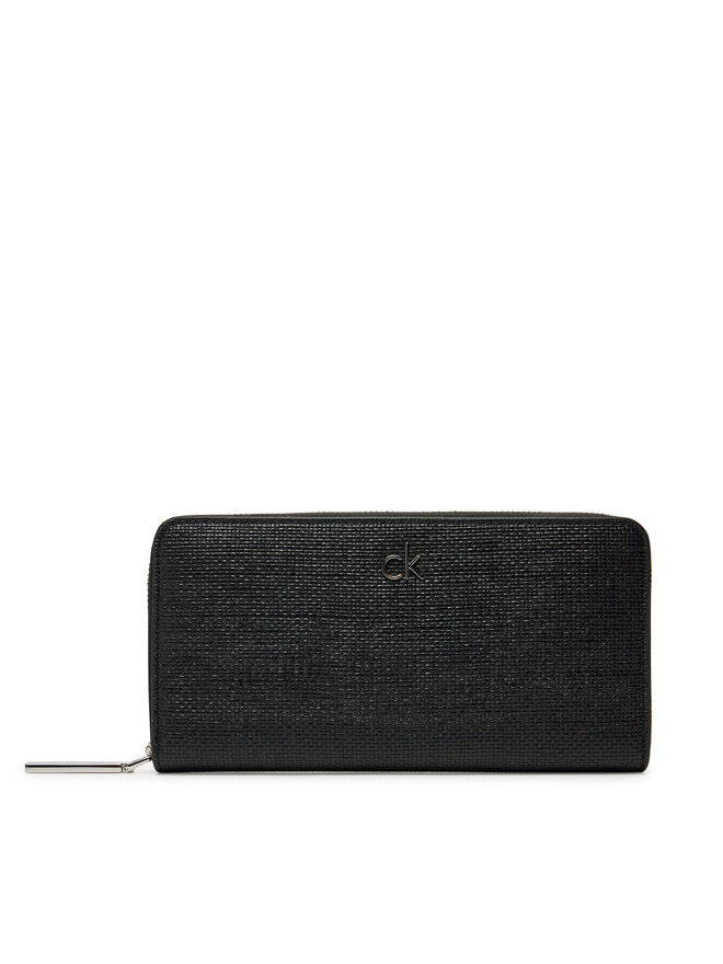 Calvin Klein Великий жіночий гаманець Calvin Klein Ck Daily Large Zip Around_Tex K60K612960 Чорний
