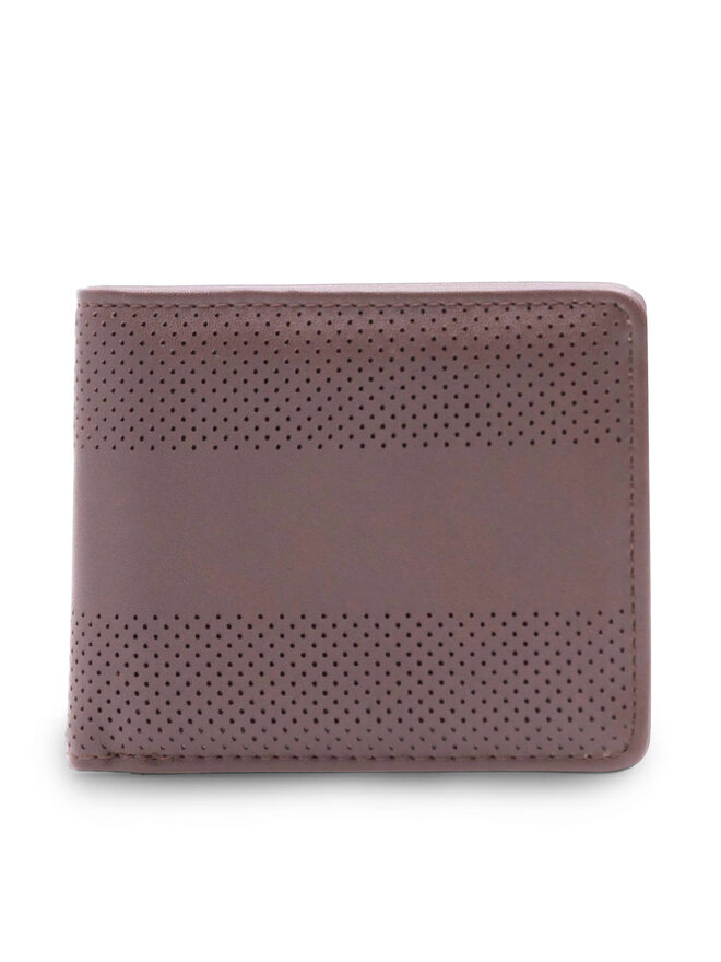 Lanetti Portafoglio piccolo da uomo Lanetti 4M1-001-AW23 Marrone