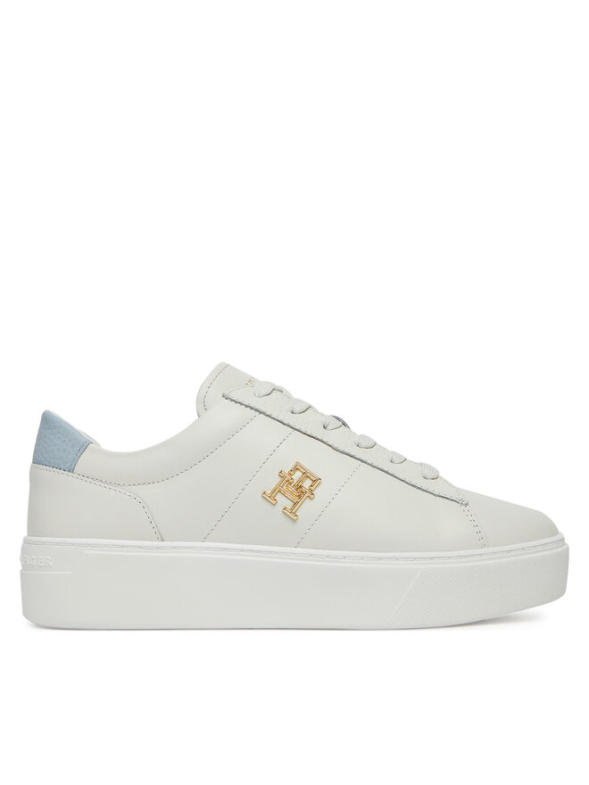 Tommy Hilfiger Sneakersy Tommy Hilfiger Platform Court Sneaker FW0FW08464 Biały