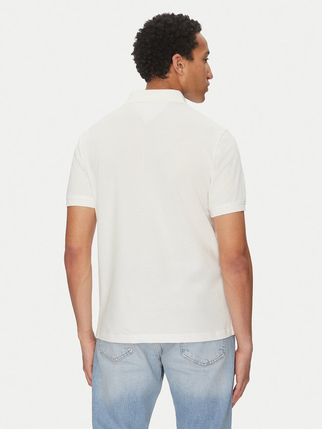 Tommy Jeans Tommy Jeans Poloshirt Linear DM0DM20914 Weiß Regular Fit