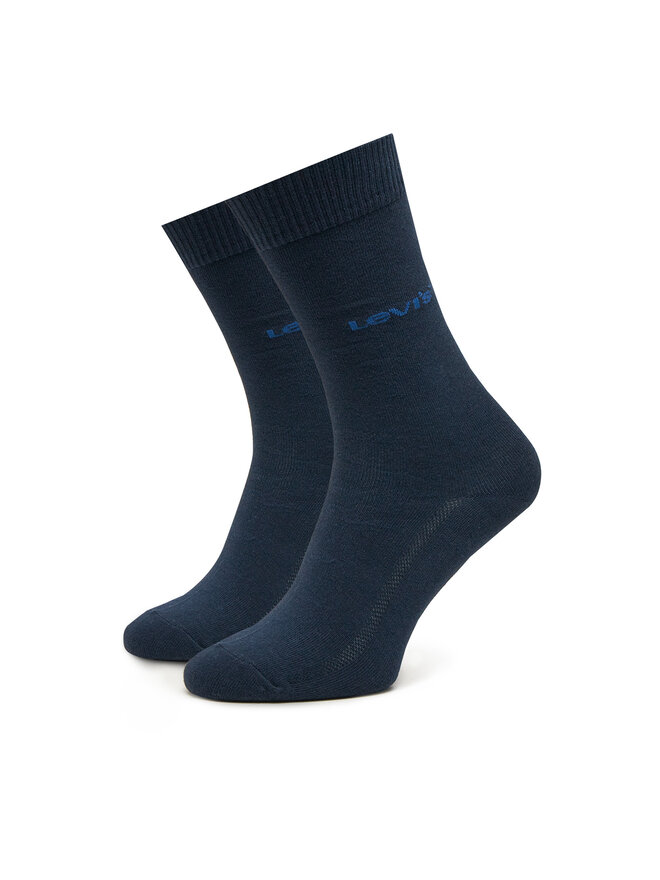 Levi's® Zestaw 2 par wysokich skarpet damskich Levi's® 701232252 Granatowy