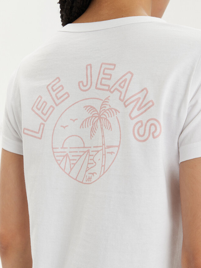 Lee Lee Póló 112350224 Fehér Slim Fit