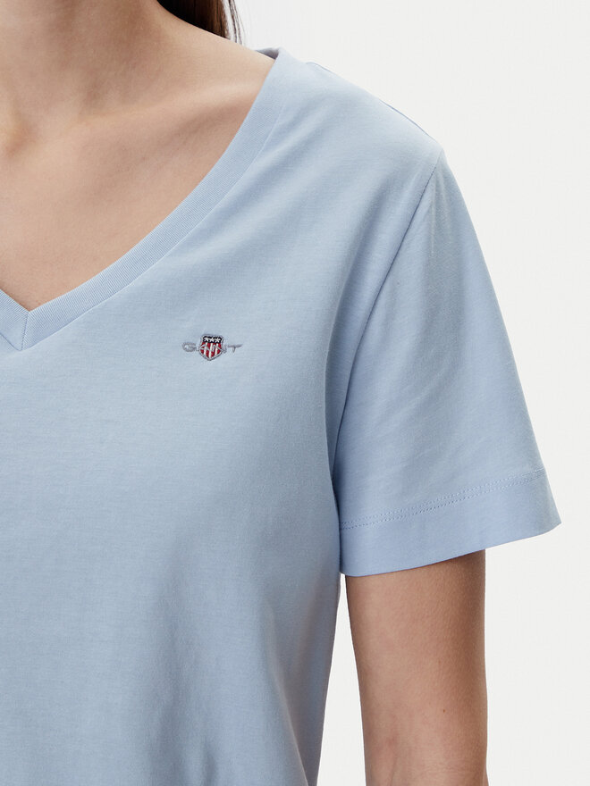 Gant Gant Marškinėliai Shield 4200750 Mėlyna Regular Fit