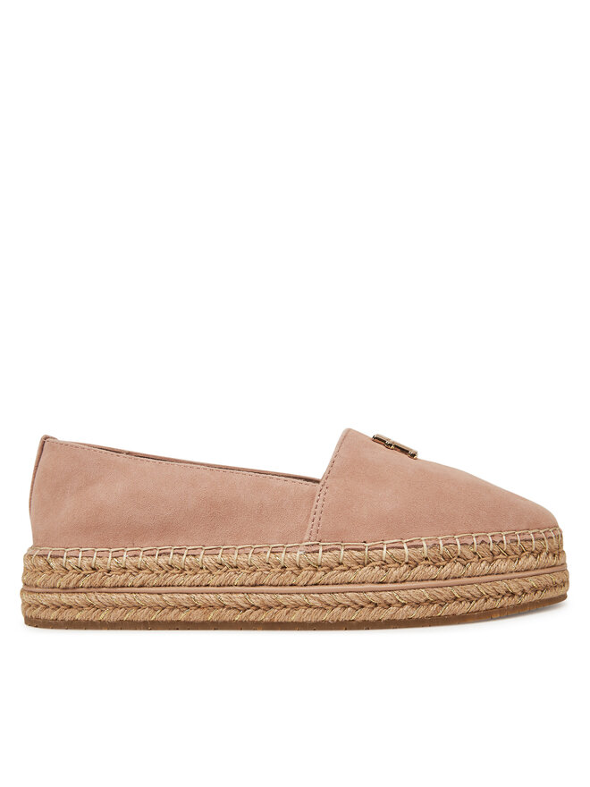 Tommy Hilfiger Espadryle Tommy Hilfiger Suede Platform Espadrille FW0FW08586 Beżowy