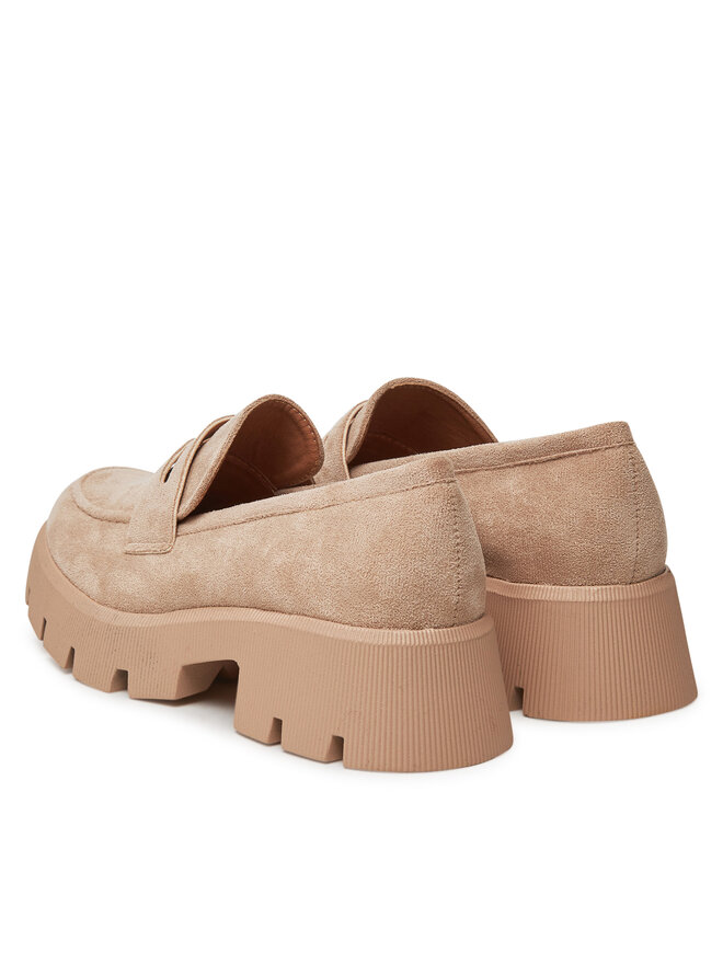 DeeZee Loafersy DeeZee 8-124-1 Beżowy