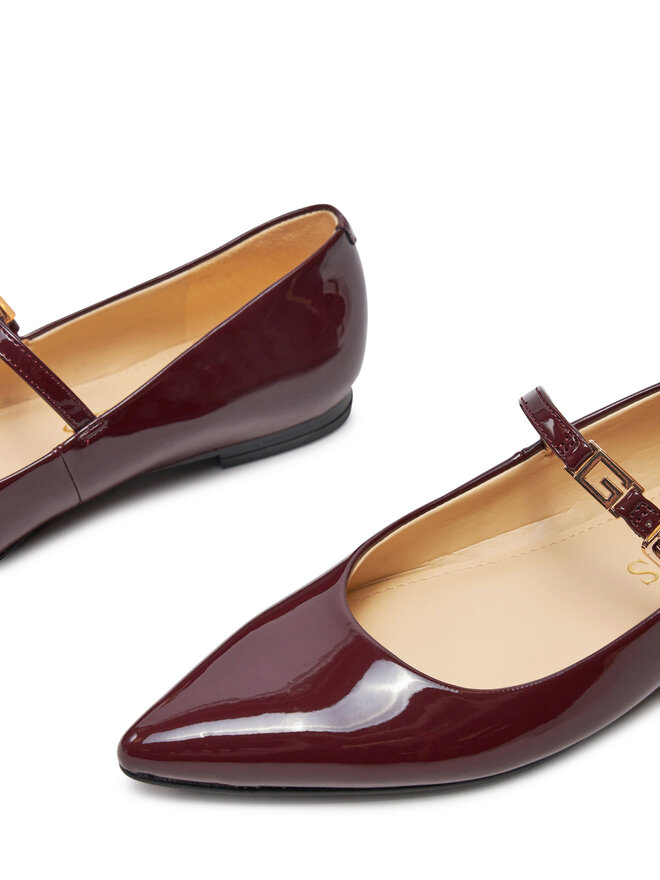 Guess Baleriny Guess Dannel FLFDAN PAF08 Bordowy