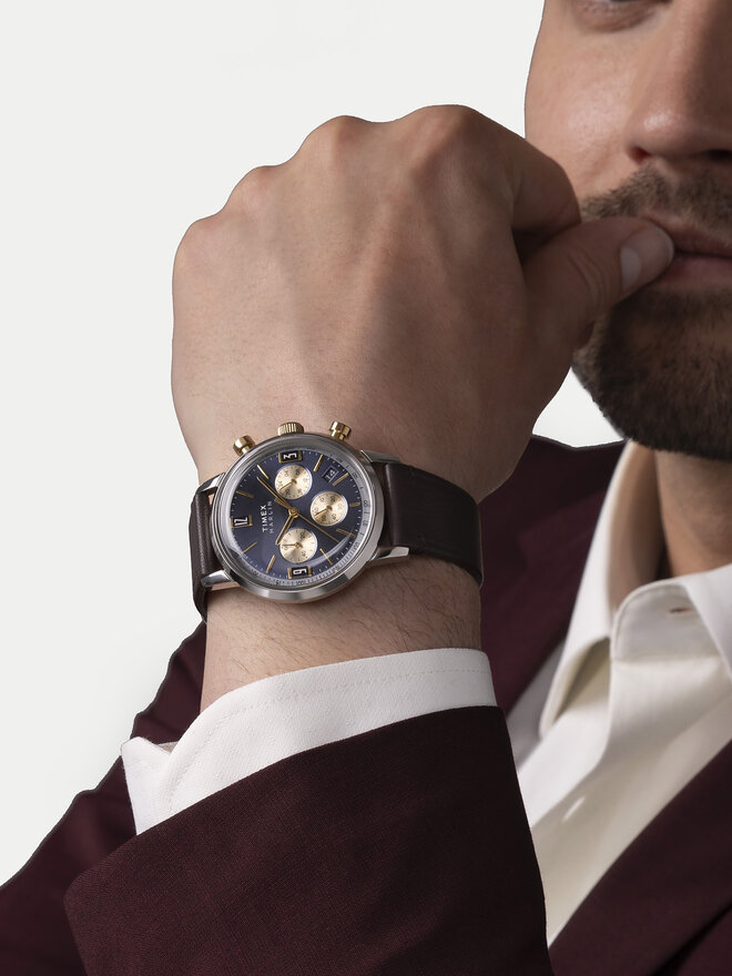 Timex Часовник Timex Marlin® Quartz Chronograph TW2W60400 Черен