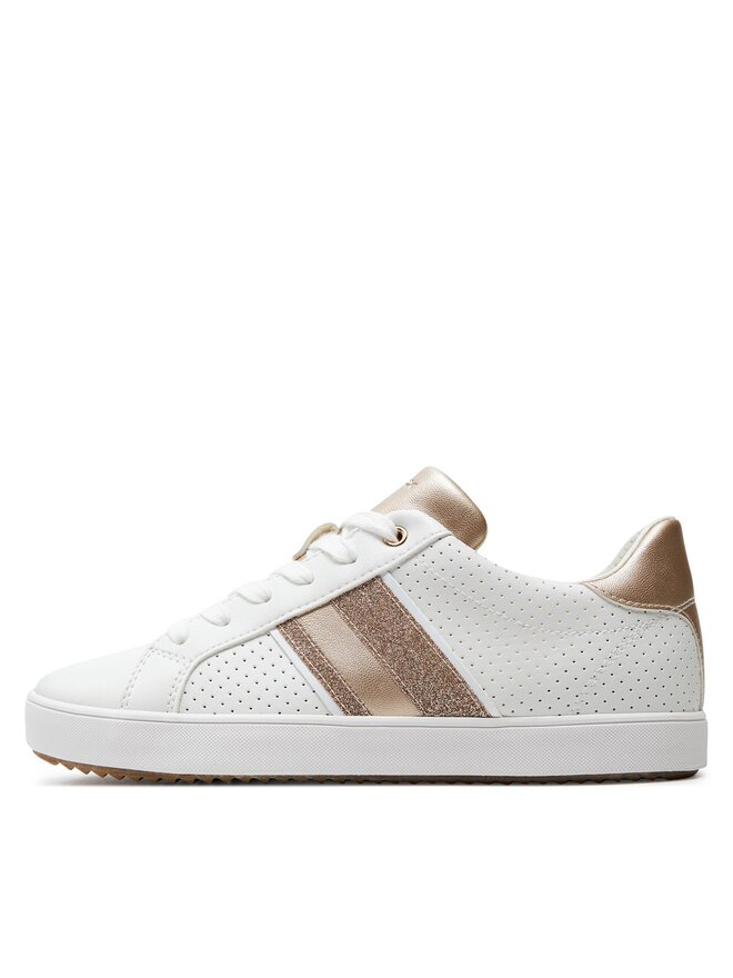Geox Meisjes D Blomiee E Sneakers, zand, 39 EU