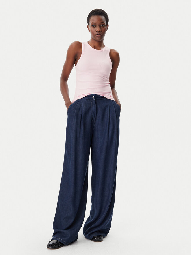 Tommy Hilfiger Tommy Hilfiger Marškinėliai WW0WW38635 Rožinė Slim Fit
