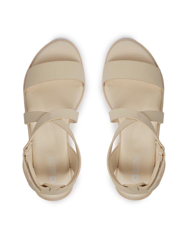 Big Star Shoes Sandały Big Star Shoes Ll274A161 Beżowy