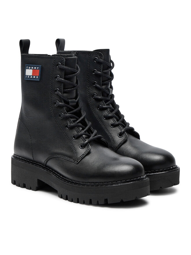 Tommy Jeans Schnürstiefeletten Tommy Jeans Urban EN0EN02628 Schwarz