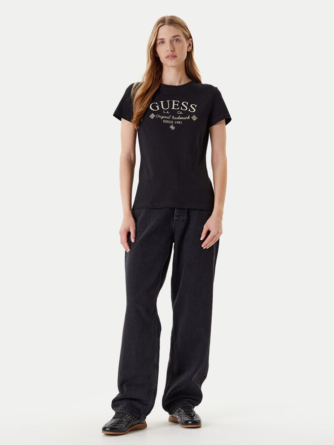 Guess Guess T-Shirt V5YI03 I3Z14 Μαύρο Regular Fit