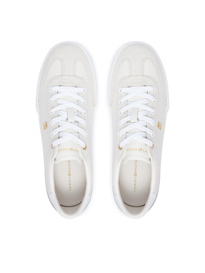 Tommy Hilfiger Sneakers Tommy Hilfiger Th Chic Low Vulc FW0FW09391 Creme