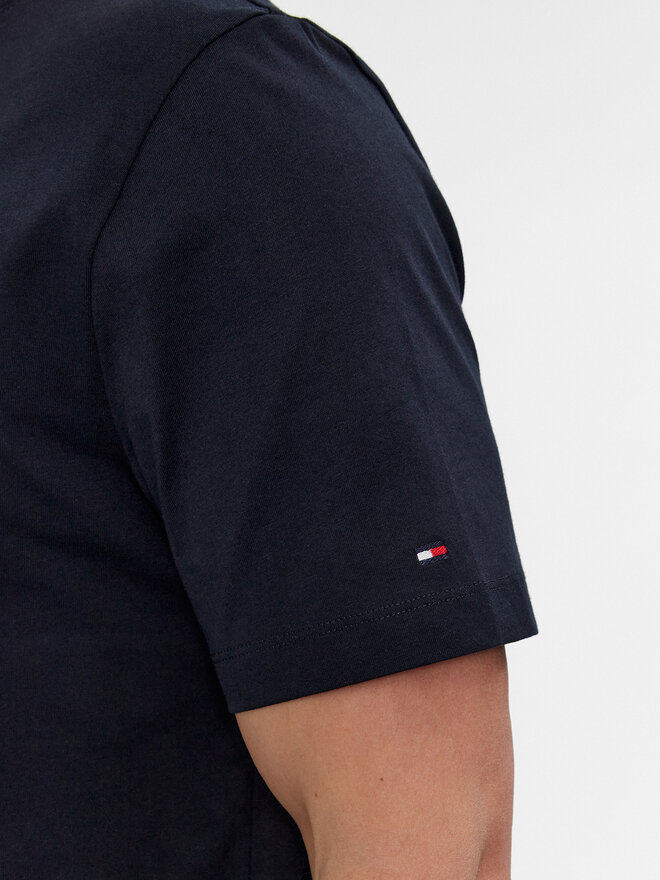 Tommy Hilfiger Tommy Hilfiger Póló Label Hd Print Tee MW0MW34391 Sötétkék Regular Fit