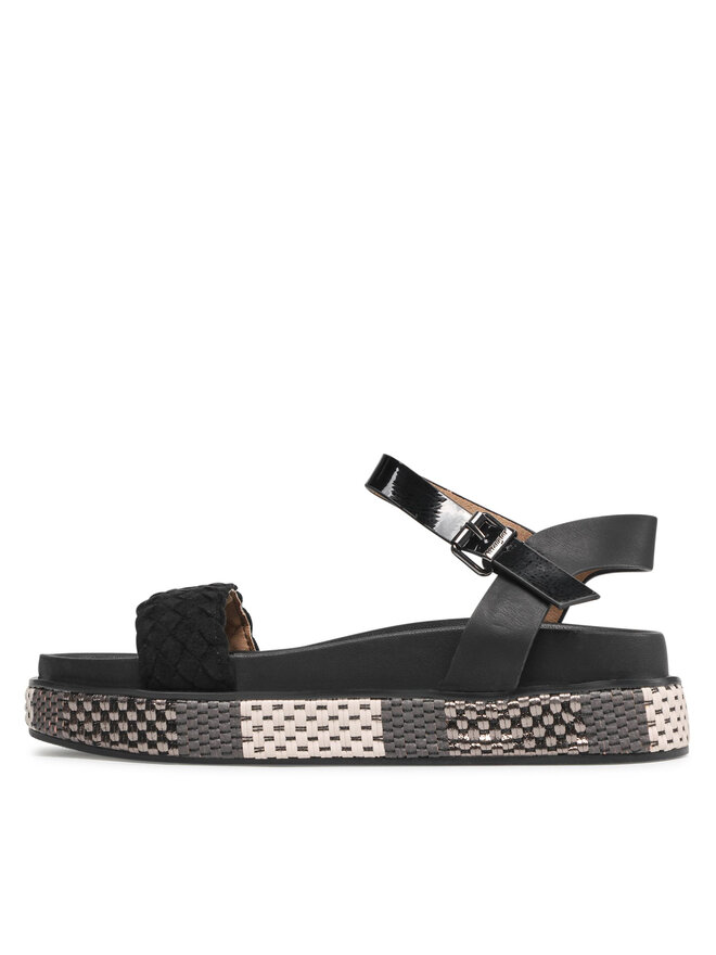 Wrangler Sandały Wrangler Amaya Woven WL21661A Czarny