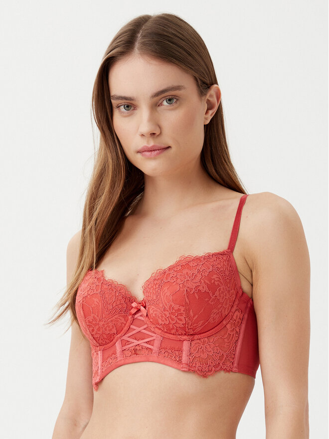 Hunkemöller Hunkemöller Push-Up nedrček Arabella 206386 Rdeča