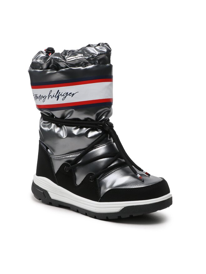 Tommy Hilfiger Snehule Tommy Hilfiger Snow Boot T3A6-32436-1485 S Strieborná