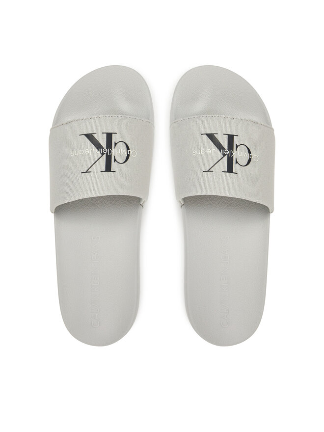 Calvin Klein Jeans Pantoletten Calvin Klein Jeans Slide Monogram Cv YM0YM01271 Grau