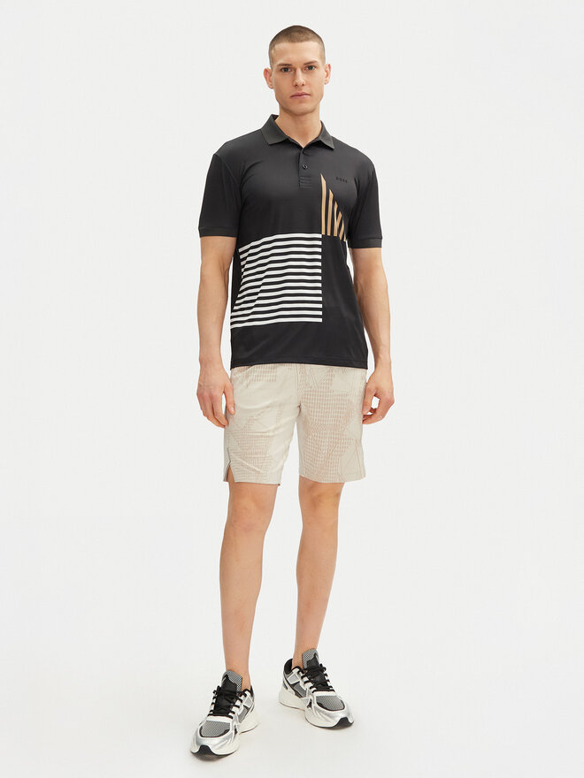 BOSS BOSS Poloshirt Paddy Striped C1 50539506 Schwarz Regular Fit