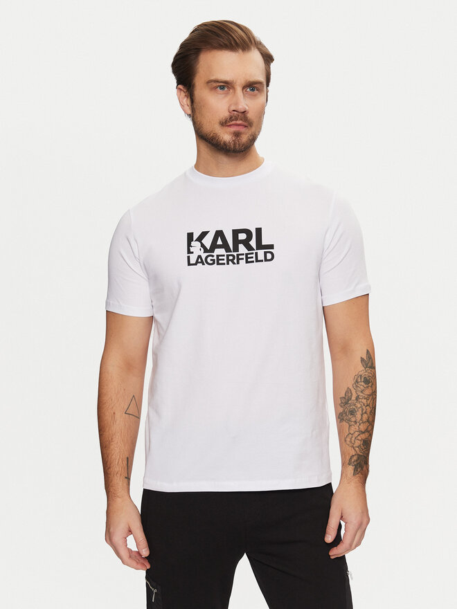 KARL LAGERFELD KARL LAGERFELD T-Shirt 755087 551235 Weiß Regular Fit