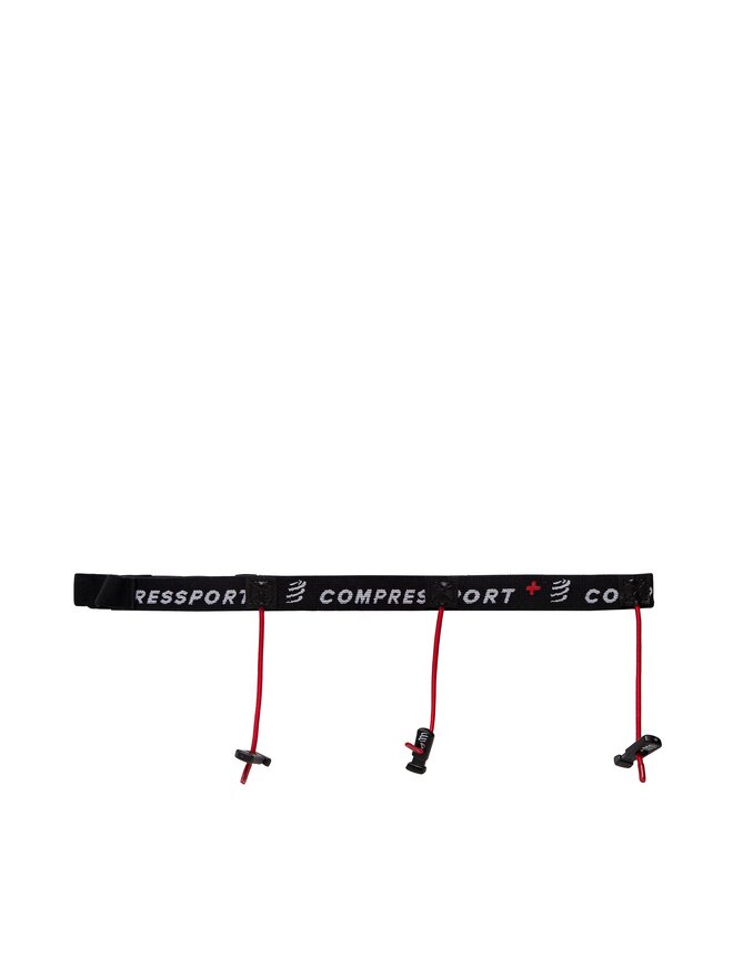 Compressport Futóöv Compressport Race Number Belt CU00013B Fekete