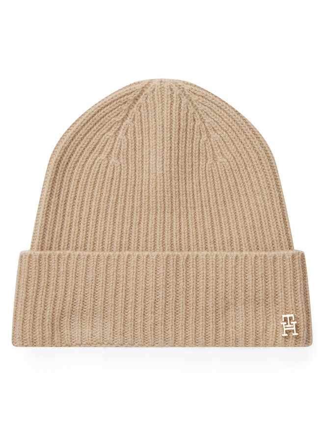 Tommy Hilfiger Czapka Tommy Hilfiger Th Cashmere AW0AW17772 Beżowy