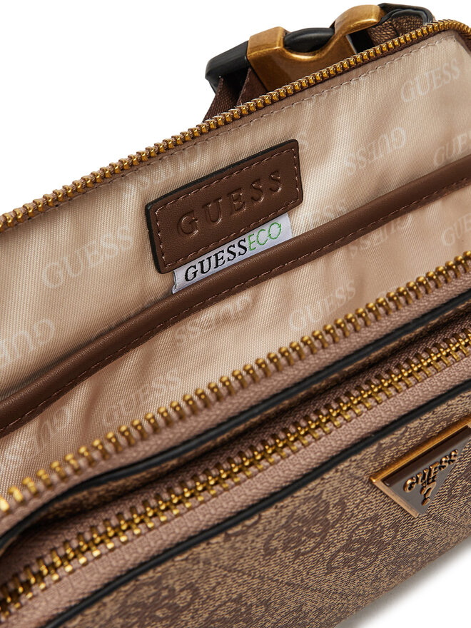 Guess Saszetka nerka Guess MIlano HMMILO P5214 Brązowy