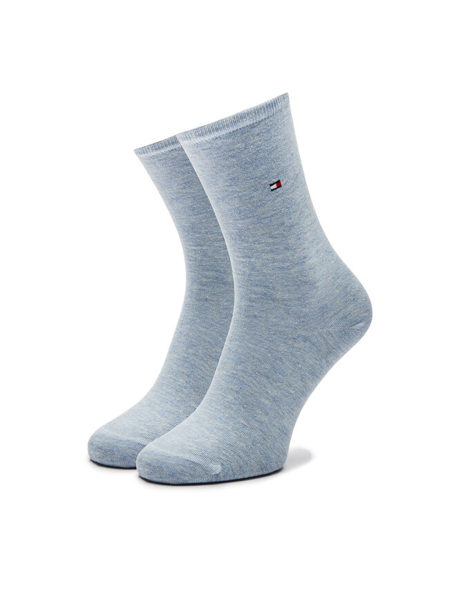 Tommy Hilfiger 2er-Set hohe Damensocken Tommy Hilfiger 371221106 Blau