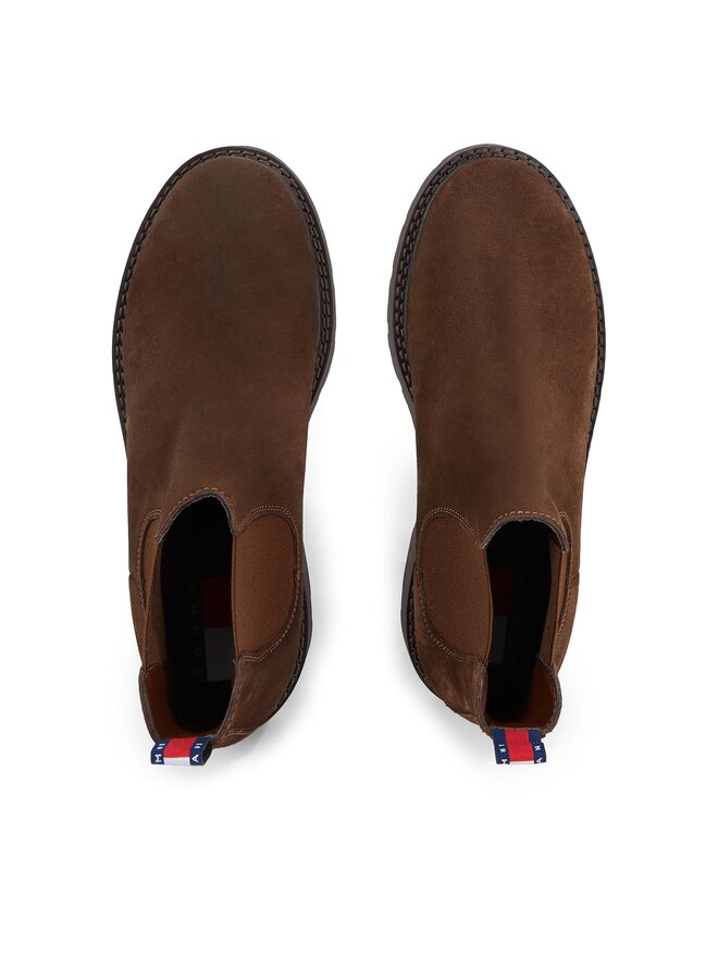 Tommy Hilfiger Боти тип челси Tommy Hilfiger EM0EM01205 Кафяв