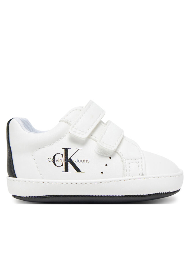 Calvin Klein Jeans Sneakersy Calvin Klein Jeans Low Cut Velcro V0B9-82070-1582 Biały