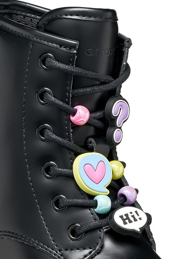 Geox Schnürschuhe Geox J Casey Girl J9420G 000CN C9240 M Schwarz