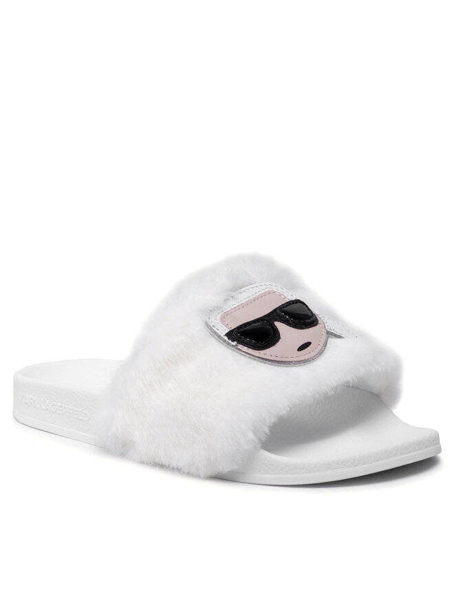 KARL LAGERFELD Şlapi KARL LAGERFELD KL80911 Alb