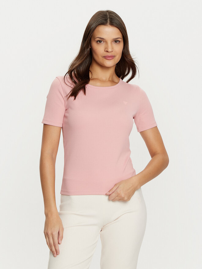 Guess Guess Camiseta V5RI04 KCLH0 Rosa Regular Fit