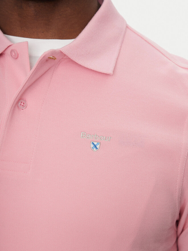 Barbour Barbour Polo marškinėliai Original Sport MML0358PI51 Rožinė Tailored Fit