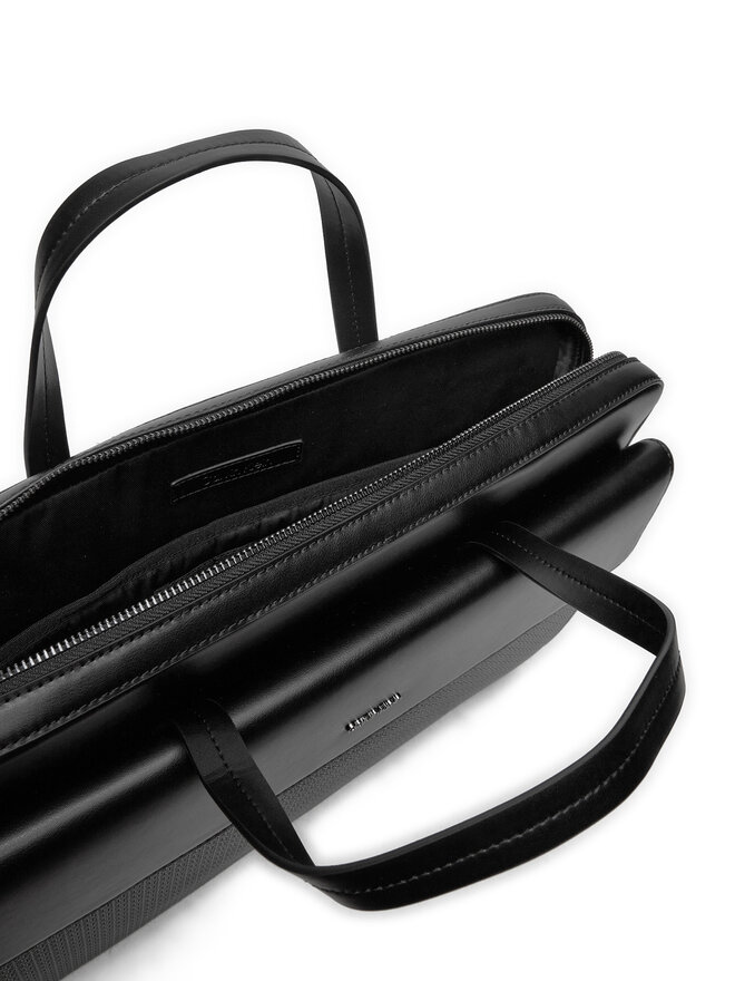 Calvin Klein Taška na laptop Calvin Klein Vertical Lines K50K512257 Čierna