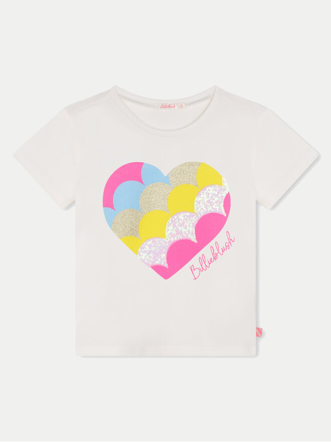 Billieblush Billieblush Marškinėliai U20482 Écru Regular Fit